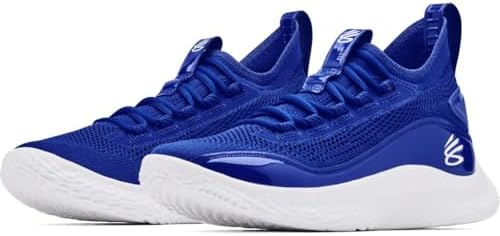 Under Armour Erkek Curry 8 Basketbol Ayakkabısı, Kraliyet beyazı